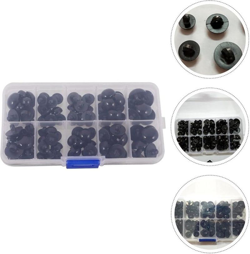 GALPADA 100 Pieces Black DIY Mushroom Buttons for Sewing Crafts Shirts Coats - Image 4